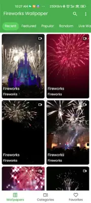 NewYear Fireworks Wallpaper android App screenshot 0