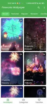 NewYear Fireworks Wallpaper android App screenshot 2